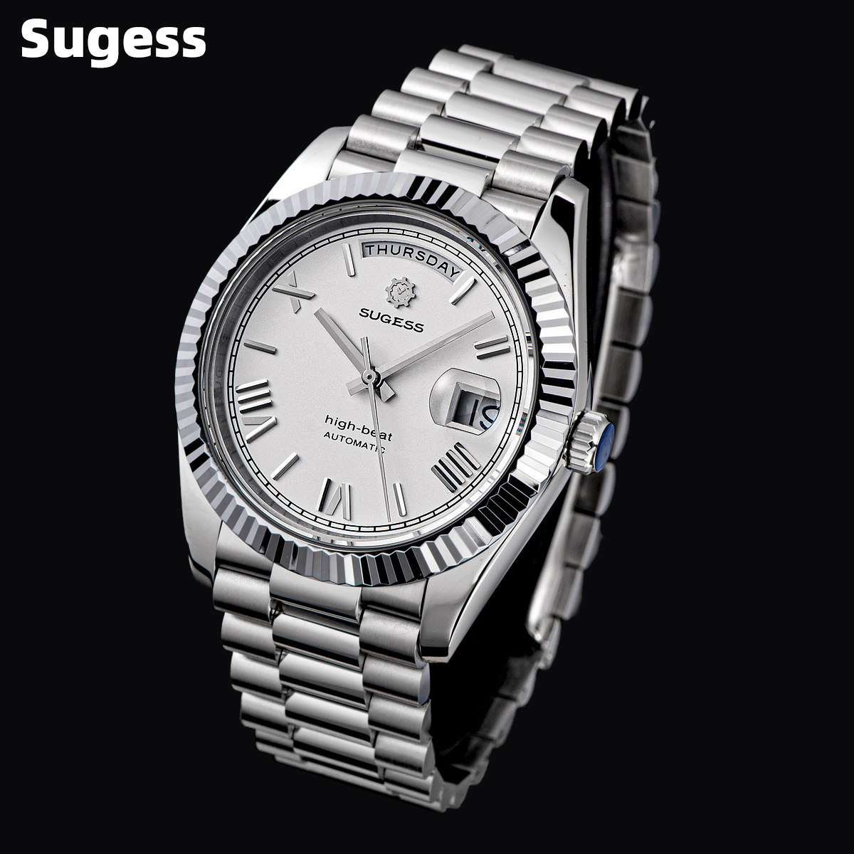Rolex Watch Datejust - Sugess 40mm erkek saatleri otomatik tarih