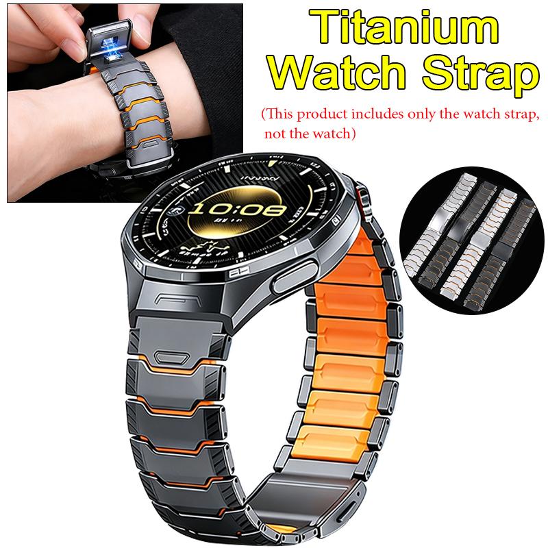 Silicone Watch Band 22Mm - 22mm Titanyum Kauçuk Kayış Huawei Watch