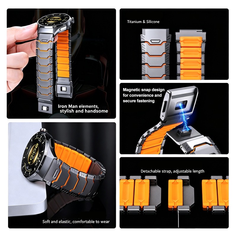 22mm Titanyum Kauçuk Kayış Hua - Silicone Watch Band 22Mm incelemesi ve fiyatı